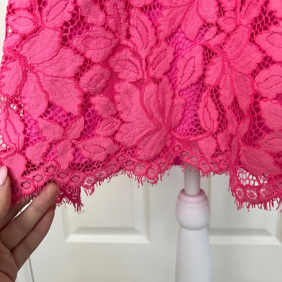 NWT Hot Pink CeCe Lace Dress - Picture 10 of 11